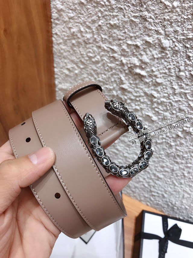 Gucci女士皮帶 古奇2020早秋系列 古奇經典雙G標識  jjp1060